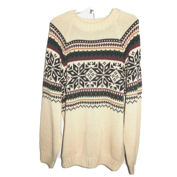 Tommy Hilfiger Other - Vintage Tommy Hilfiger Men's Large Sweater Snowflake Design Ski Winter